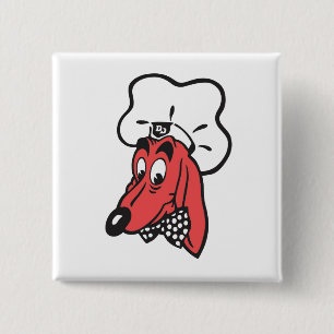 DOGGIE DINER Logo Magnet 15 Cm Square Badge