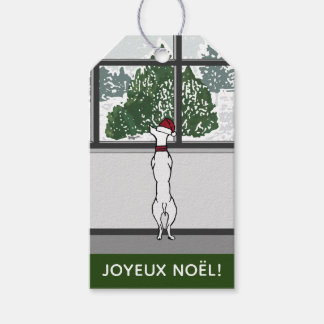 Doggie in the Christmas Window Gift Tags