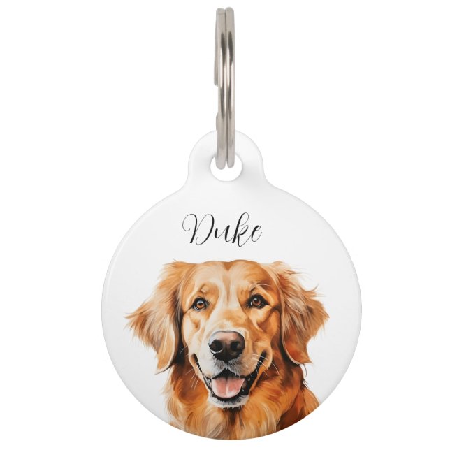 Doggie name tag Golden Retriever (Front)