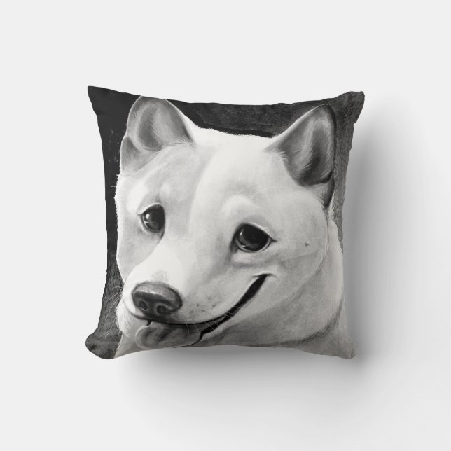 Doggie Portrait Pillow (Front)