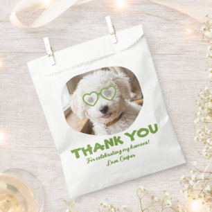 Doggie Treat Wedding Dog Photo Thank You Favour Bags