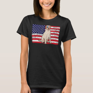 Doggie Usa Dog Owner Usa  Labrador Retriever Usa F T-Shirt