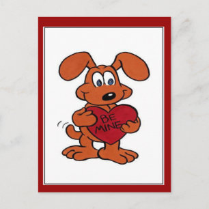 Doggie Valentine - Postcard
