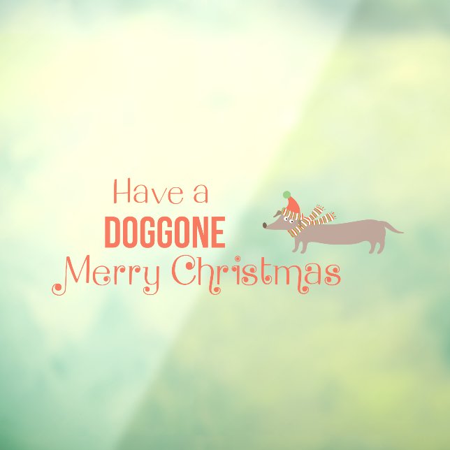Doggone Merry Christmas Weiner Dog (Sheet 3)