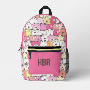 Doggy Dog World Pink Pet Printed Backpack