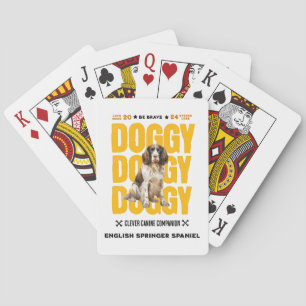 Doggy English Springer Spaniel Playing Cards