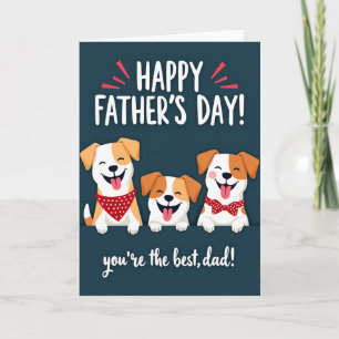 Doggy Fathers Day Cheer Card