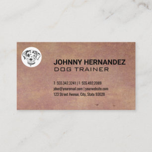 Doggy Icon   Dog Trainer   Animal Services Business Card