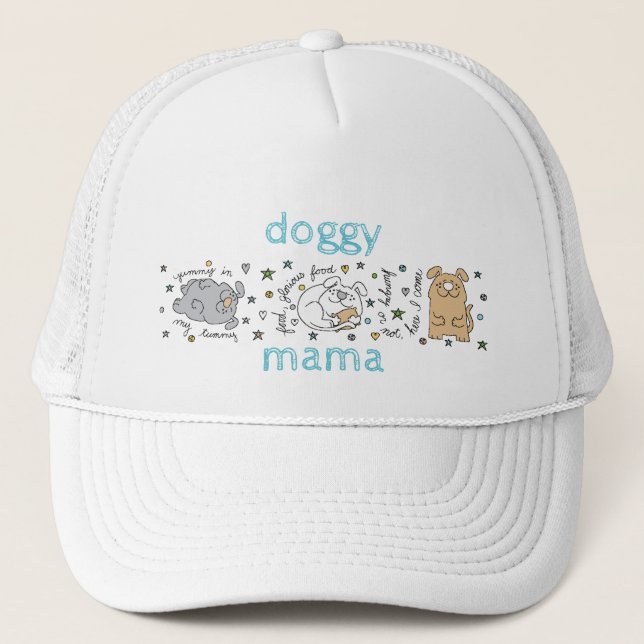 Doggy Mama Trucker Hat (Front)