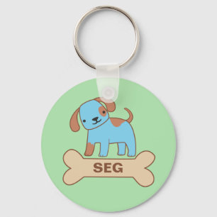 Doggy Name Tag Key Ring