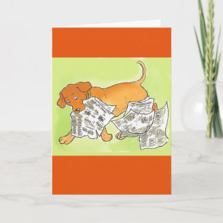 Doggy news card