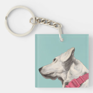 Doggy Painting Key Ring