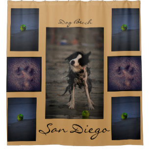 Doggy shower curtain