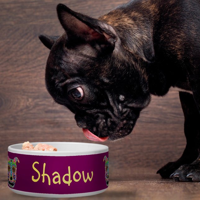 Doggy sugar skull bowl - customisable (Creator Uploaded)