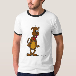 Doggy Toon Mens Ringer T-Shirt