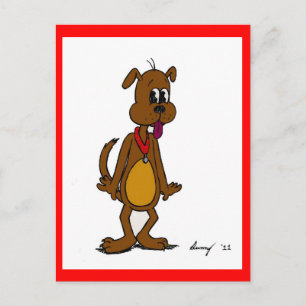 Doggy Toon Postcard