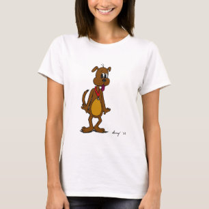 Doggy Toon Womens Baby Doll T-Shirt