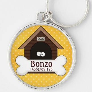Doghouse & Dog´s Eyes Dog ID Tag Key Ring