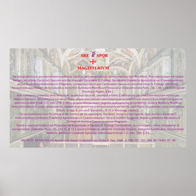 Dogma de Pontificalitate Poster (Front)