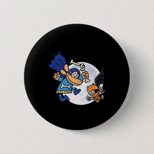 Dogman And Cat Essential For Kid  6 Cm Round Badge