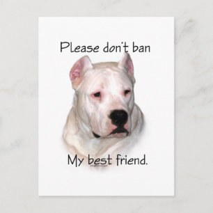 Dogo Argentino Anti-BSL Postcard