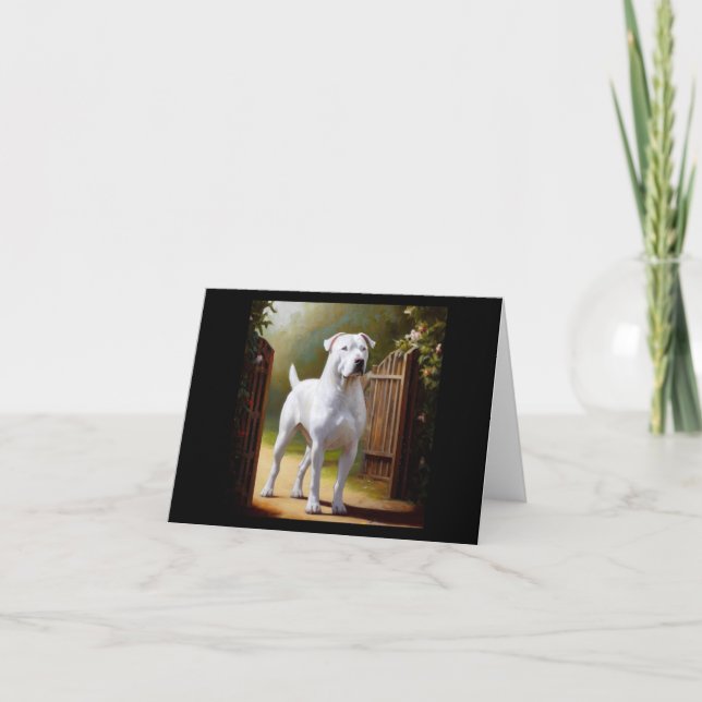 Dogo Argentino Dog Card (Front)