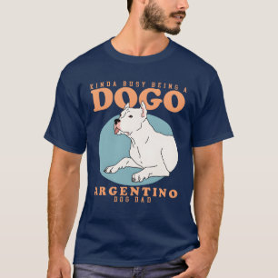 Dogo Argentino Dog Dad Dogs Owner girl retro T-Shirt