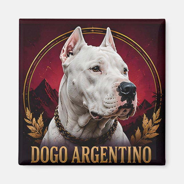 Dogo Argentino Elite Courage Collection Magnet (Front)