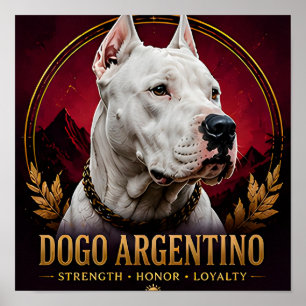 Dogo Argentino Elite Courage Collection Poster