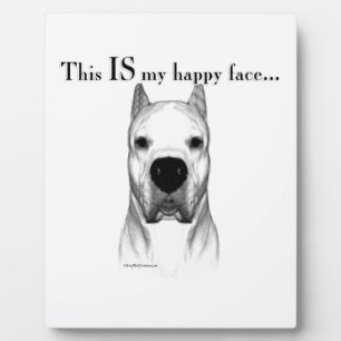 Dogo Argentino Happy Face Plaque