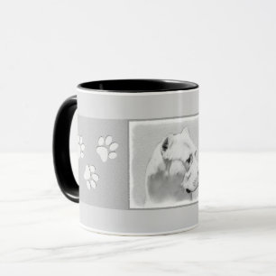 Dogo Argentino Painting - Original Dog Art Mug