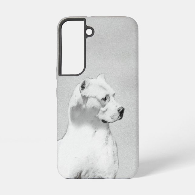 Dogo Argentino Painting - Original Dog Art Samsung Galaxy S22 Case (Back)