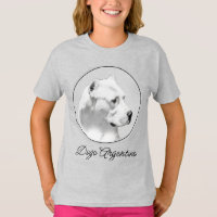 Dogo Argentino Painting - Original Dog Art T-Shirt