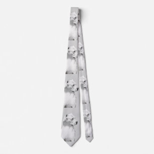 Dogo Argentino Painting - Original Dog Art Tie