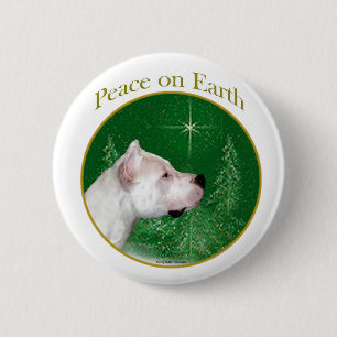 Dogo Argentino Peace 6 Cm Round Badge
