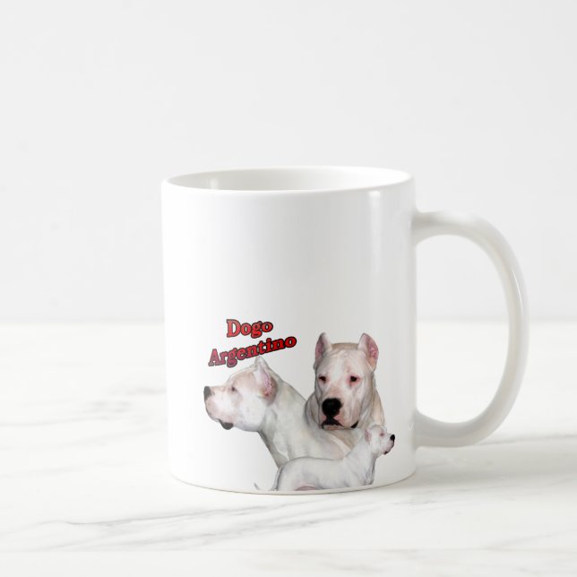 Dogo Argentino Trio 2 Coffee Mug (Right)