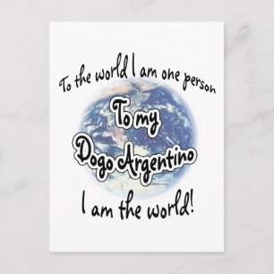 Dogo Argentino World 2 Postcard