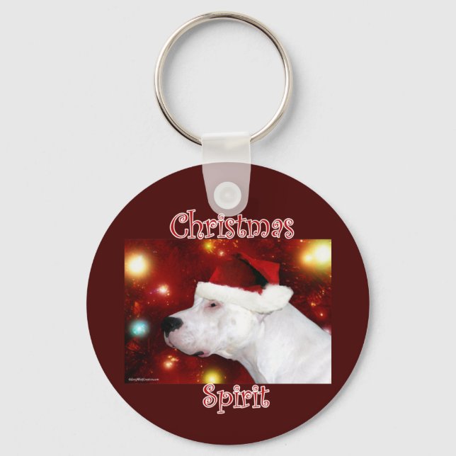 Dogo Christmas Spirit - Keychain (Front)