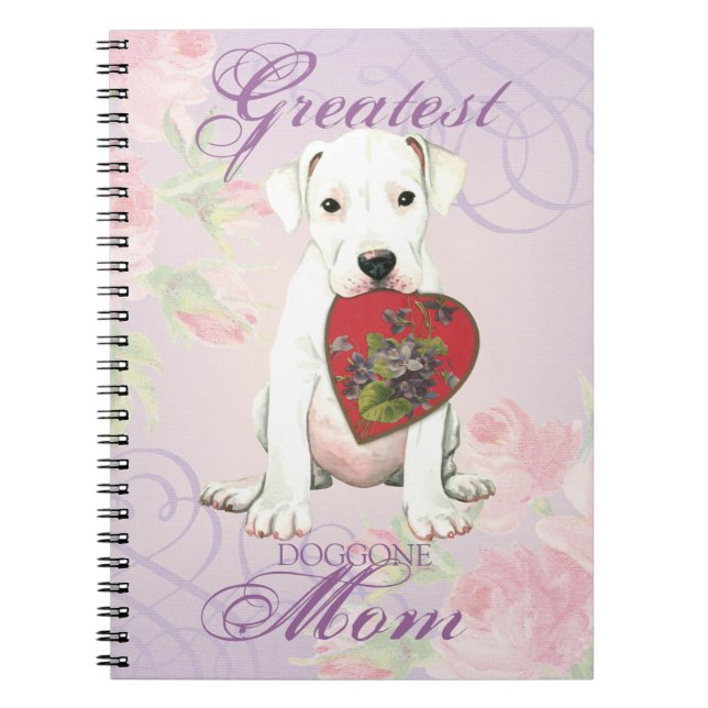 Dogo Heart Mum Spiral Notebook (Front)