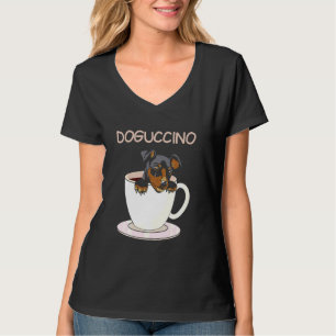 Dogpuccino Pet In A Coffee Cappuccino Dog Pajama T-Shirt