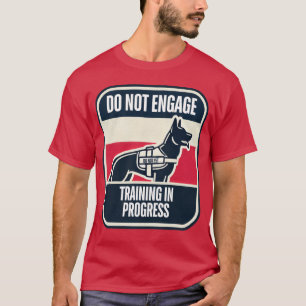 Dograining In Progress Double Sided retro T-Shirt