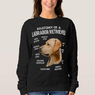 Dogs 365 Anatomy Of A Labrador Retriever Dog       Sweatshirt