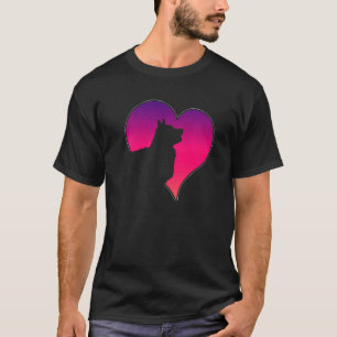 Dogs 365 Corgi Dog Pink Heart Love For Women T-Shirt