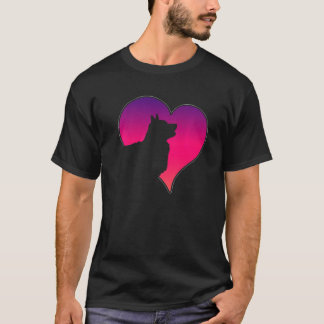 Dogs 365 Corgi Dog Pink Heart Love For Women T-Shirt