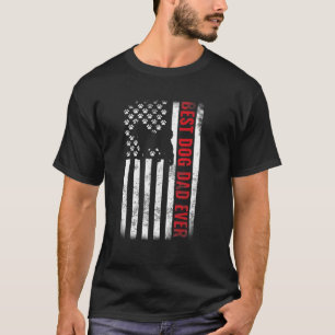 Dogs 365 Norwegian Elkhound Best Dog Dad American T-Shirt