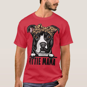 Dogs 365 Pitbull Dog  Pittie Mama Pit Bull Dog Mum T-Shirt