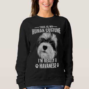 Dogs 365 This Is My Human Costume I’m Really A Hav Sweatshirt