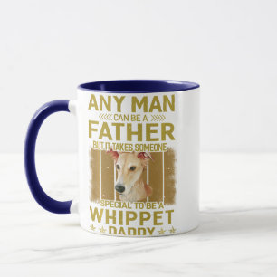 dogs 365 whippet dog daddy dad men long sleeve mug