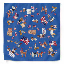 DOGS 4 DEMOCRACY Bandanna