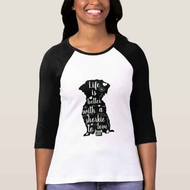 Dogs-A-Lot Shorkie T-Shirt (Front)